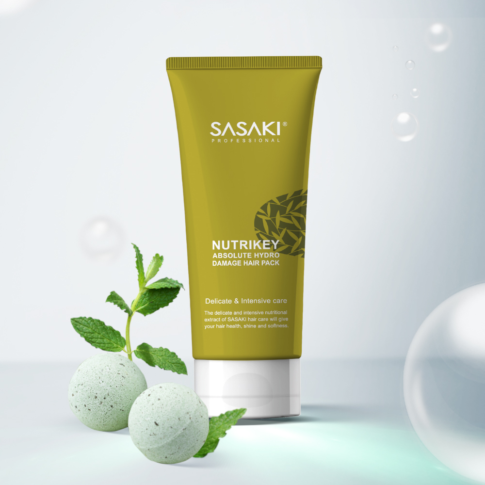 사사키 뉴트리키 데미지 단백질 세라마이드 헤어팩 150ml 극손상 물미역 미용실 - 상세 이미지 2