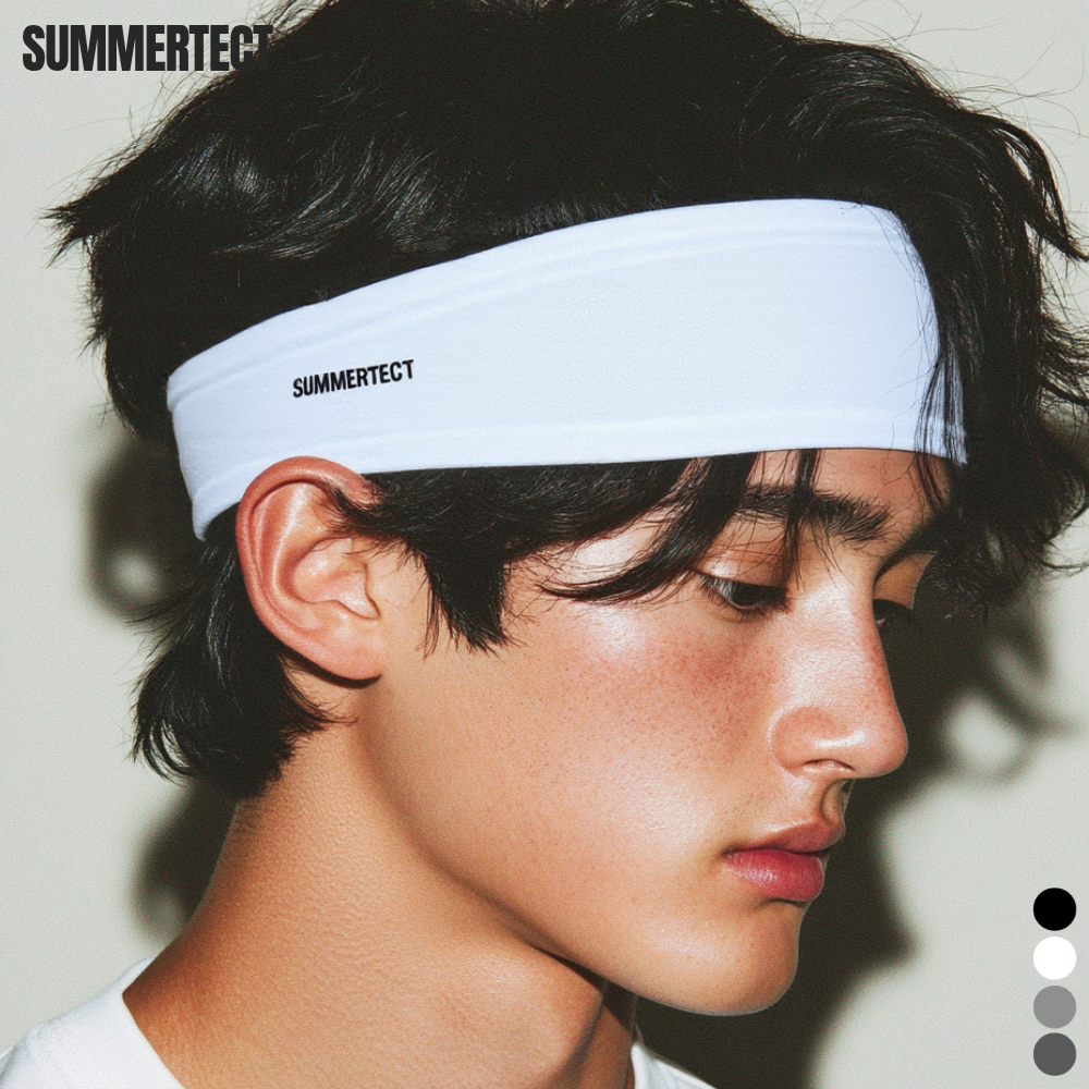 써머텍트 러닝 헤어밴드 운동 땀 머리띠 남녀공용 1+1 제품 이미지