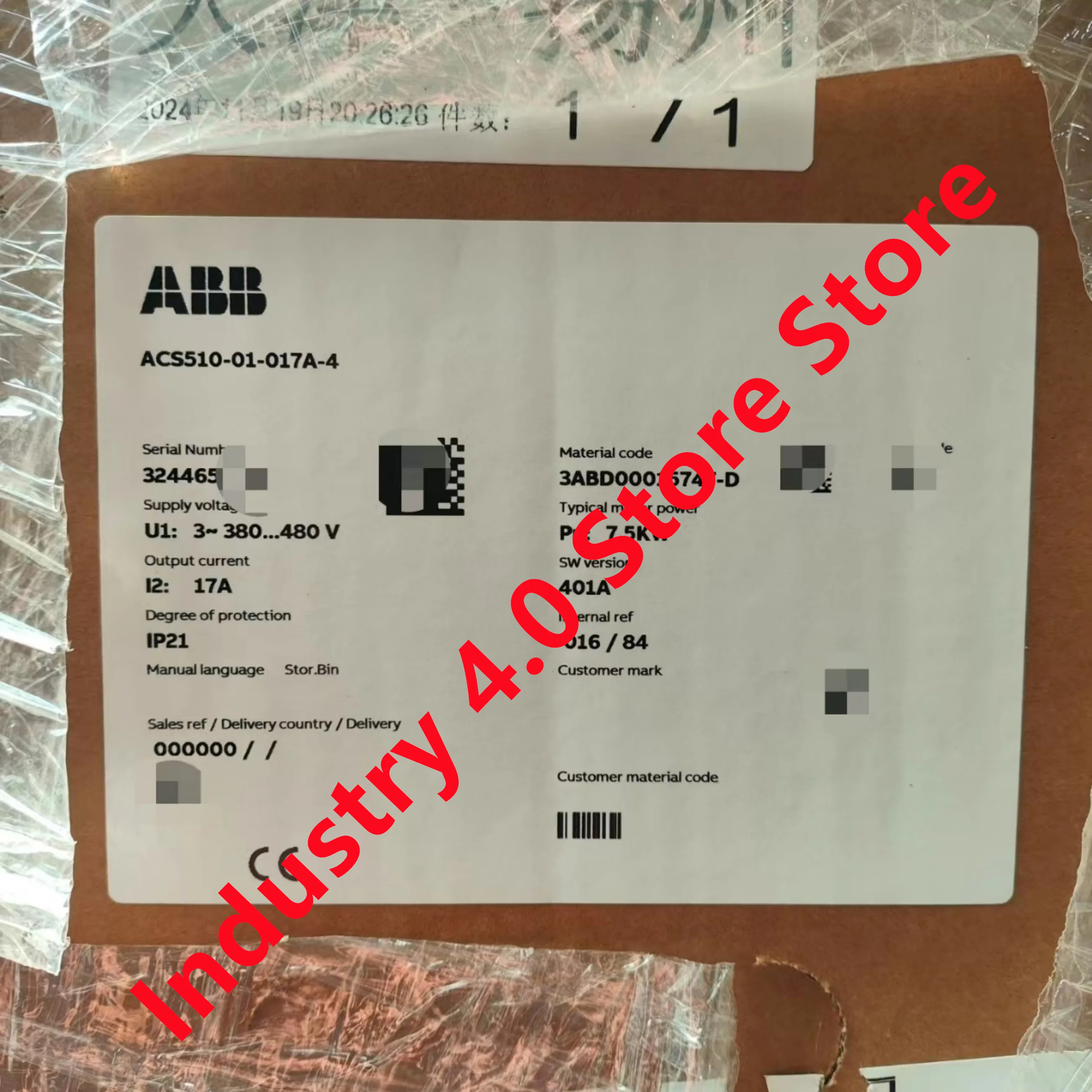 ACS510-01-017A-4 ACS510-01-025A-4 오리지널 신