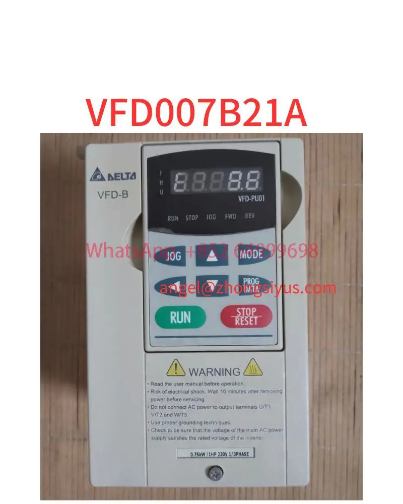 리퍼 인버터 750W 단상 입력 VFD007B21A