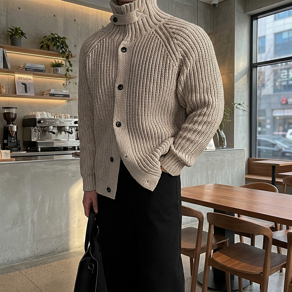 오버핏가디건 남자롱가디건 남자니트카디건 - 상품 이미지