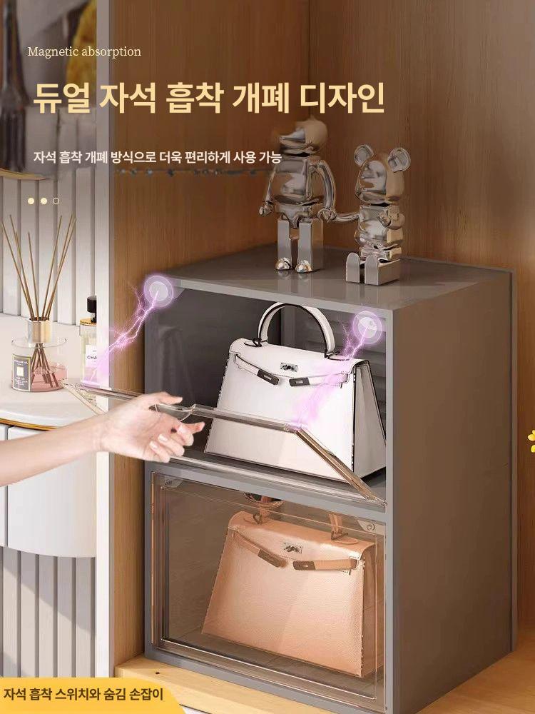 핸드백 명품 가방 보관함 진열대 스탠딩 장식장 구두 - 상세 이미지 2