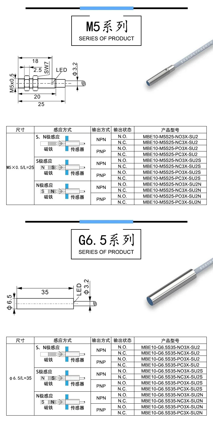 Shengyixin 홀 스위치 센서 마그네틱 4 M5 M8 M12 MBE10