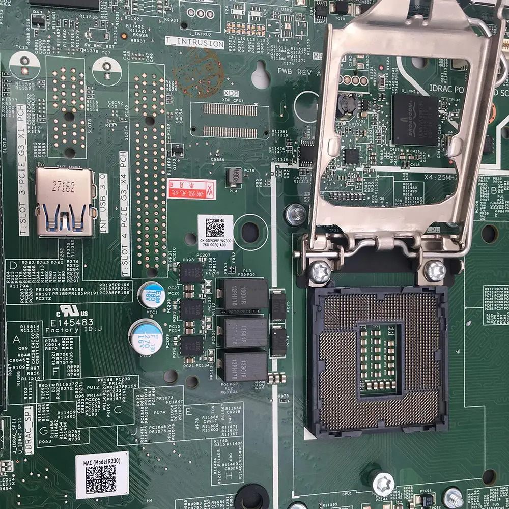 DELL R230 1U 0DWX9P DWX9P CN-DWX9P 0MFXTY 08TY14서버 마더보드
