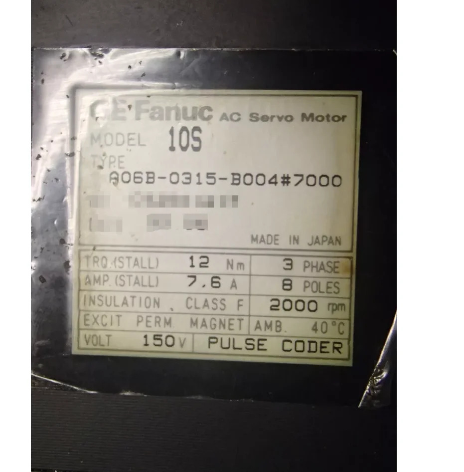 A06B-0315-B004 Fanuc 서보모터 리퍼 완료 Ok A06B 0315 B004