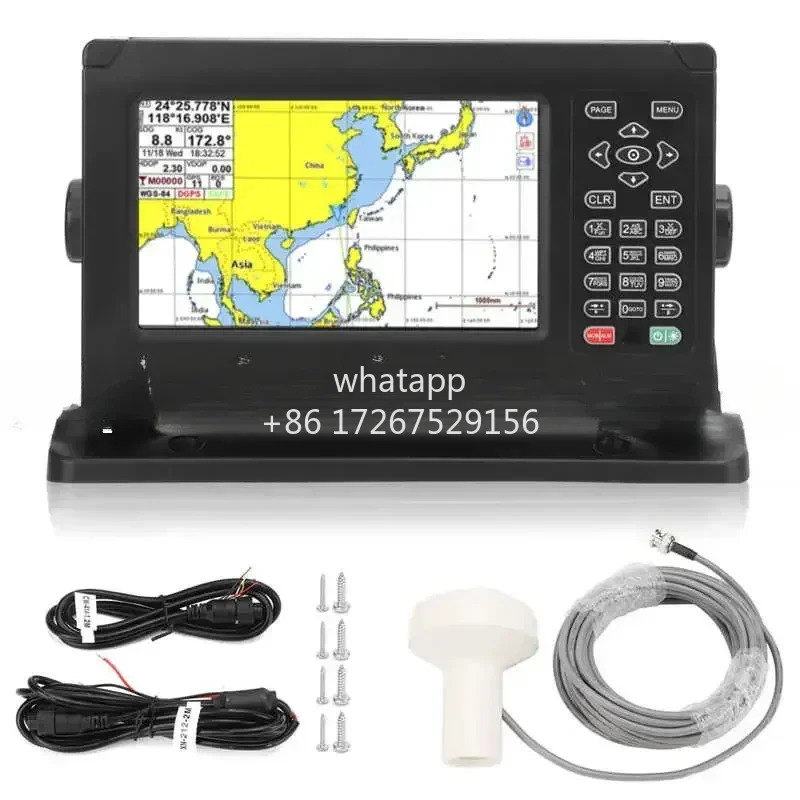 8In 해양 보트 GNSS 차트 플로터 GPS BDS 네비게이터 C-Map키