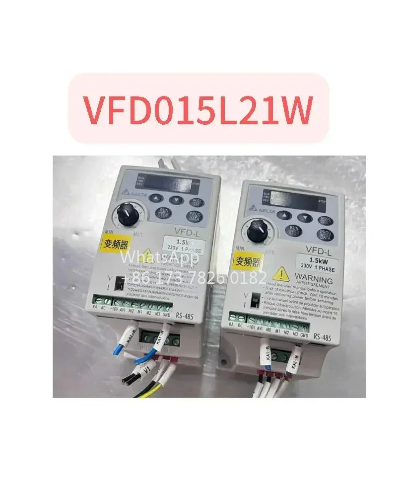 리퍼된 인버터 1.5kw 단상 입력 VFD015L21W 리퍼 기능 정상