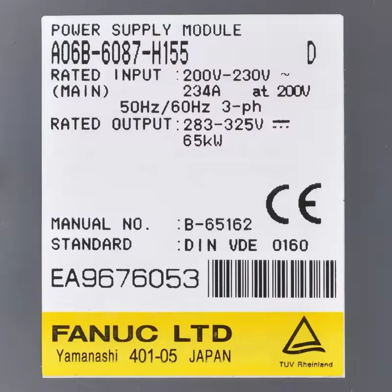 A06B-6087-H155 Fanuc 서보 드라이브 증폭기 모듈 리퍼 완료 A06B6087H155
