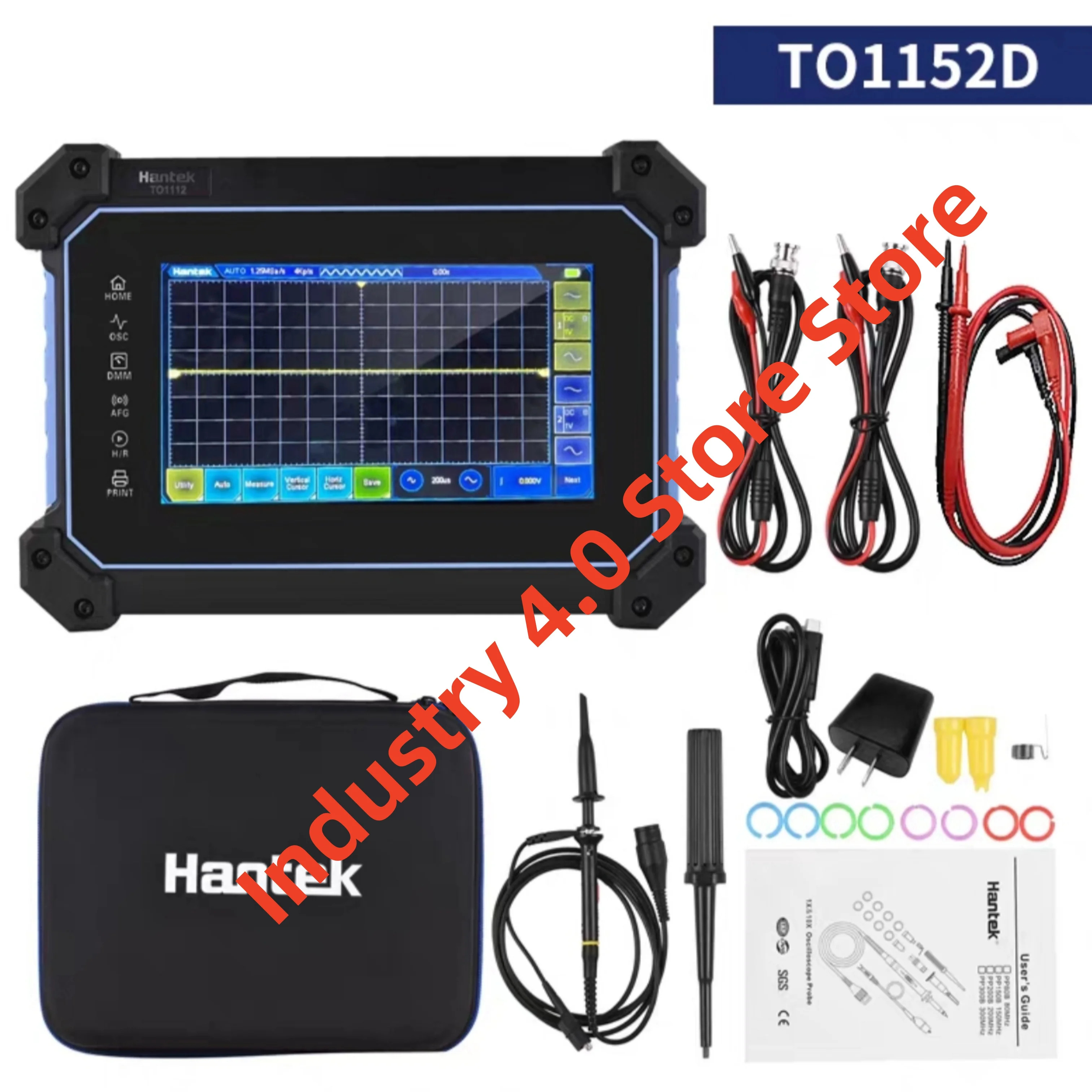Hantek TO1152C TO1152D 휴대터치 스크린 평면 디지털 오실로스코프 원본