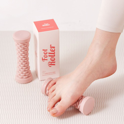 풋롤러 발바닥 마사지기 롤링 발 지압 안마기 종아리 허벅지 다리 마사지 기구 포렉스 - 상품 이미지