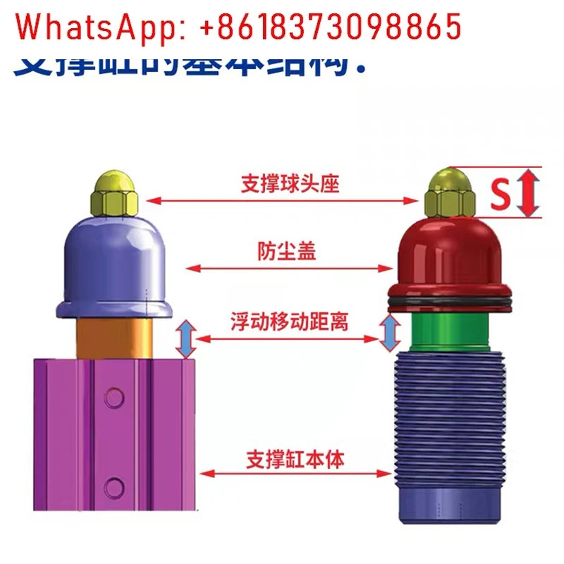 FZ25P/FZ32Q 공압 플로팅 에어 압력 실린더 CP2507 다이 캐스팅 공작물 서포터 CPL32 지지