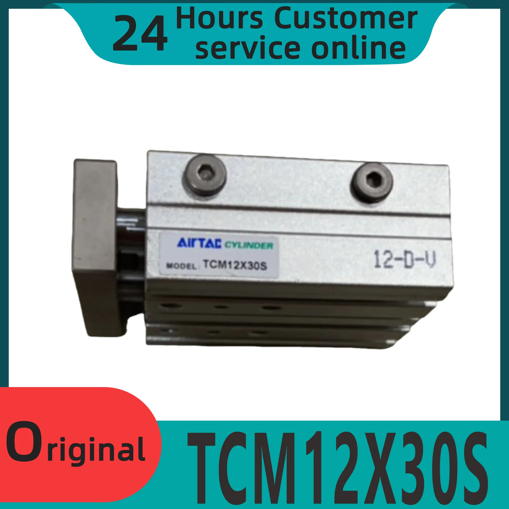 가이드 로드 실린더 오리지널 3축 3 바 TCM12X30S TCM12X40S TCM12X50S TCM12X60S 신