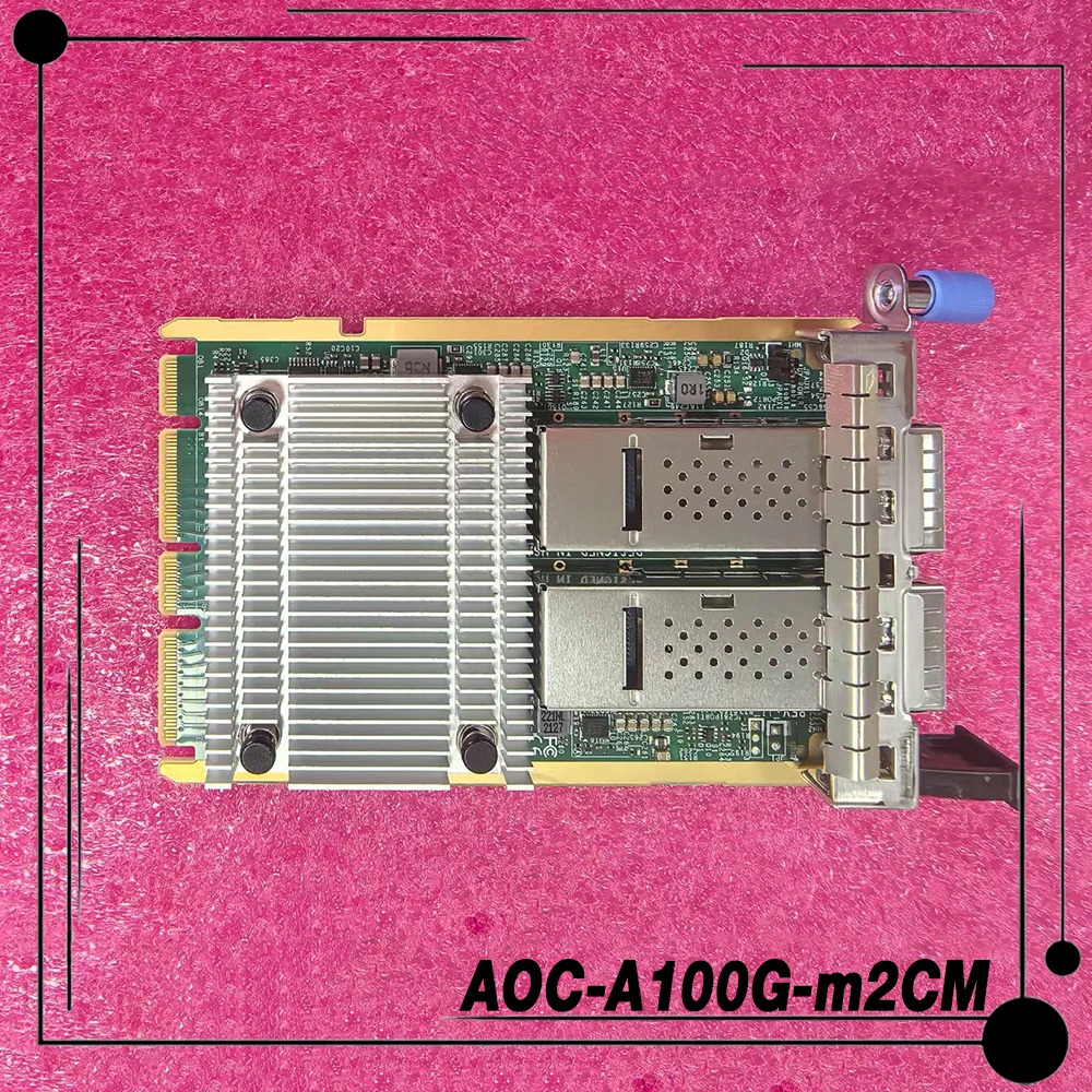 슈퍼마이크로 Aiom NIC 듀얼 포트 100G AOC-A100G-m2CM
