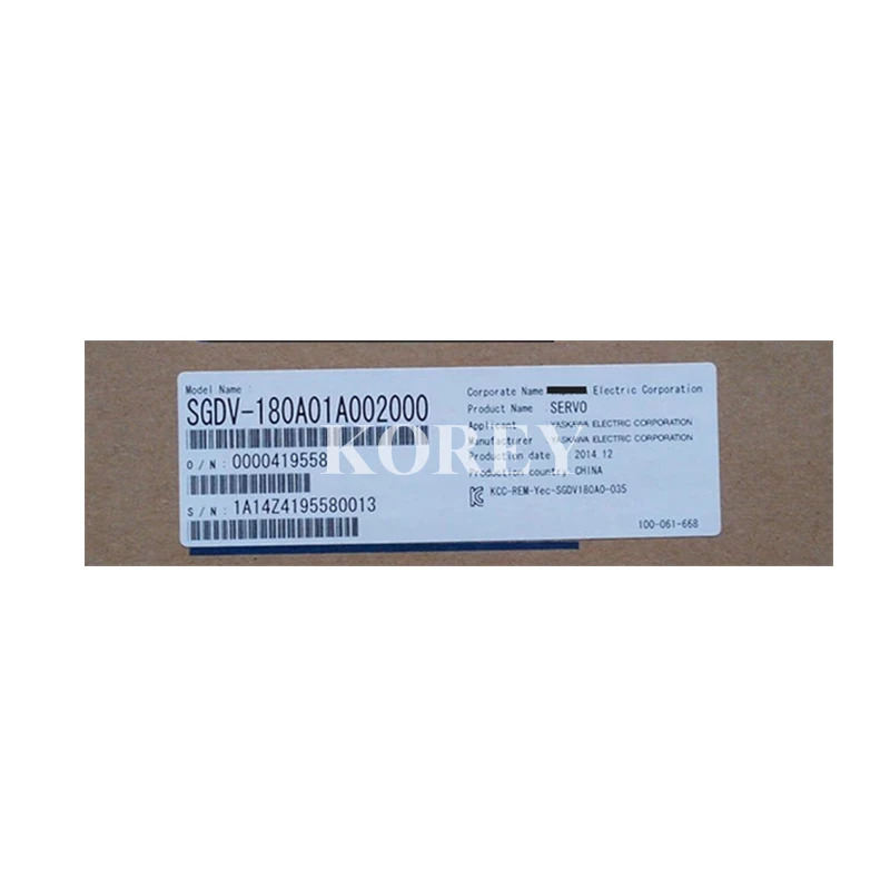 서보 드라이버 SGDV-180A01A002000 포장