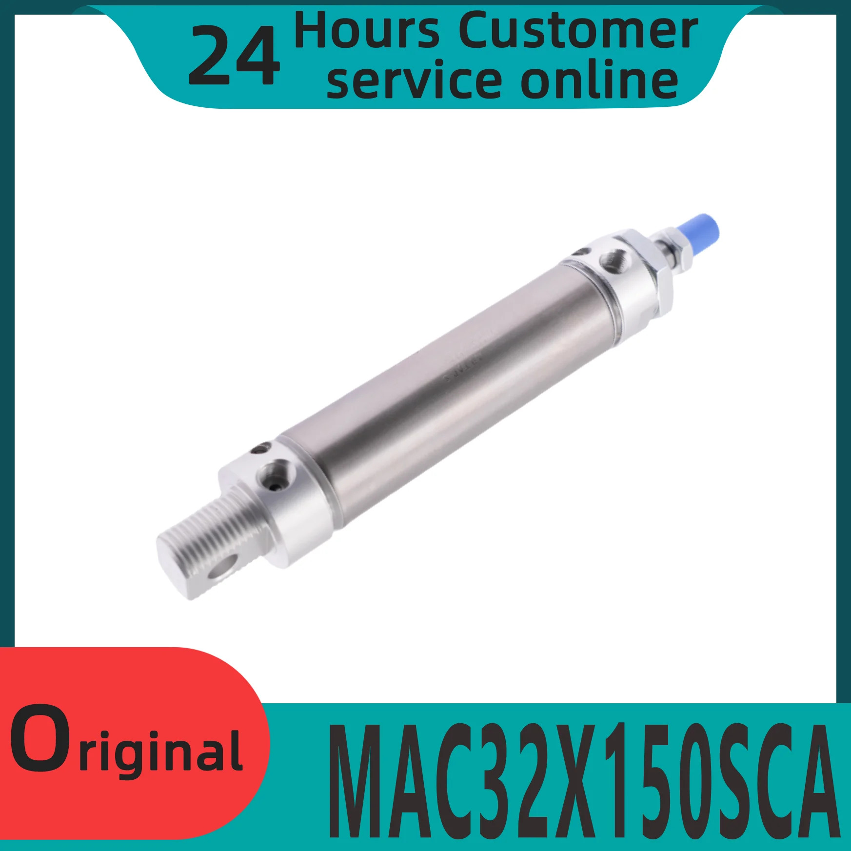 오리지널 버퍼링 스테인레스 스틸 미니 실린더 MAC32X150SCA MAC32X160SCA MAC32X175SCA MAC32X200SCA 신