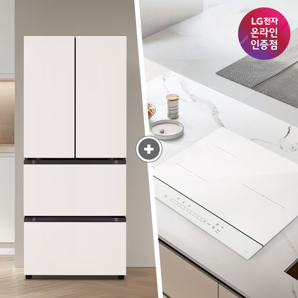 LG 디오스 오브제컬렉션 김치톡톡 + LG 디오스 인덕션 (Z408MEEF23 + BEI3QKHLOE)