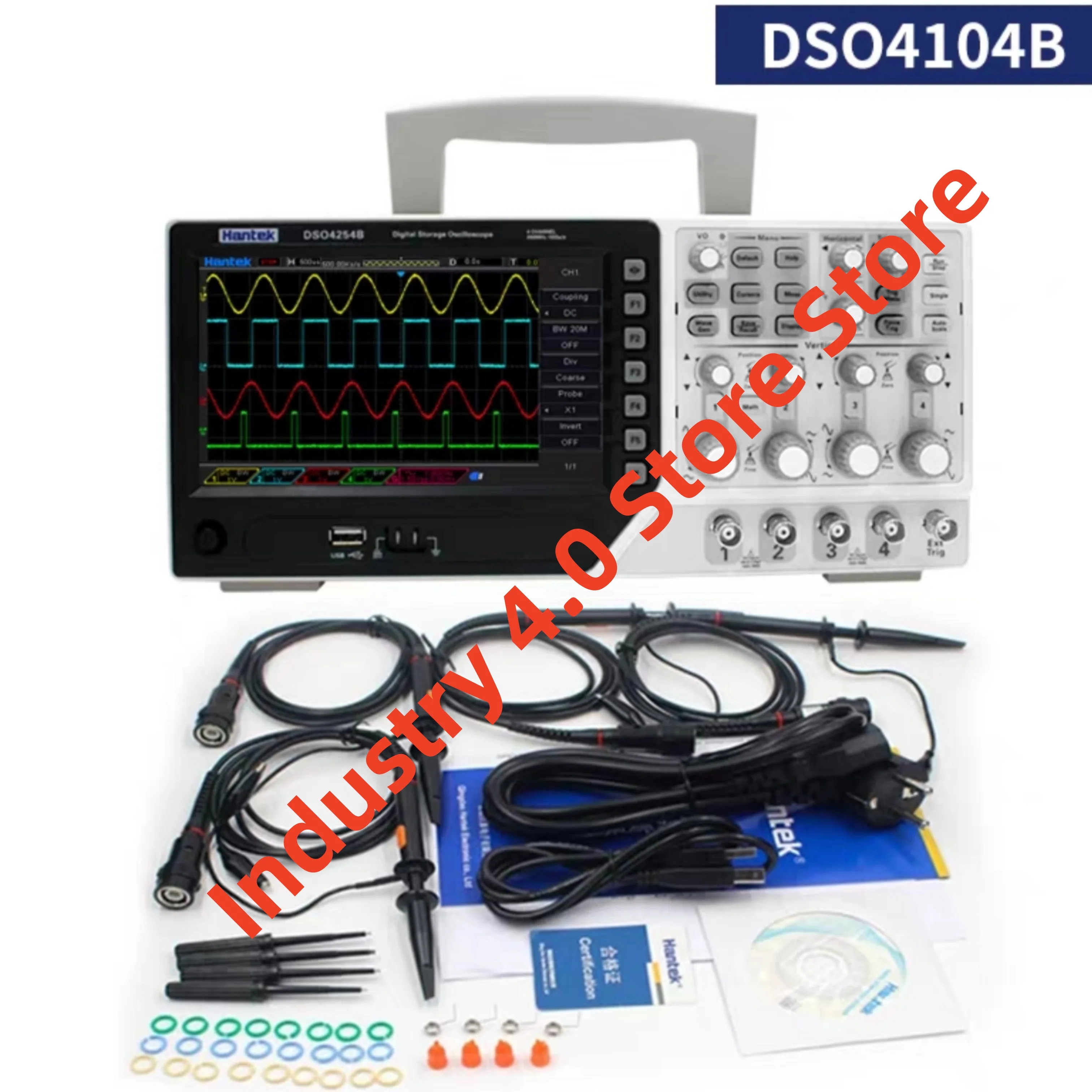 Hantek DSO4104B 디지털 오실로스코프 원본