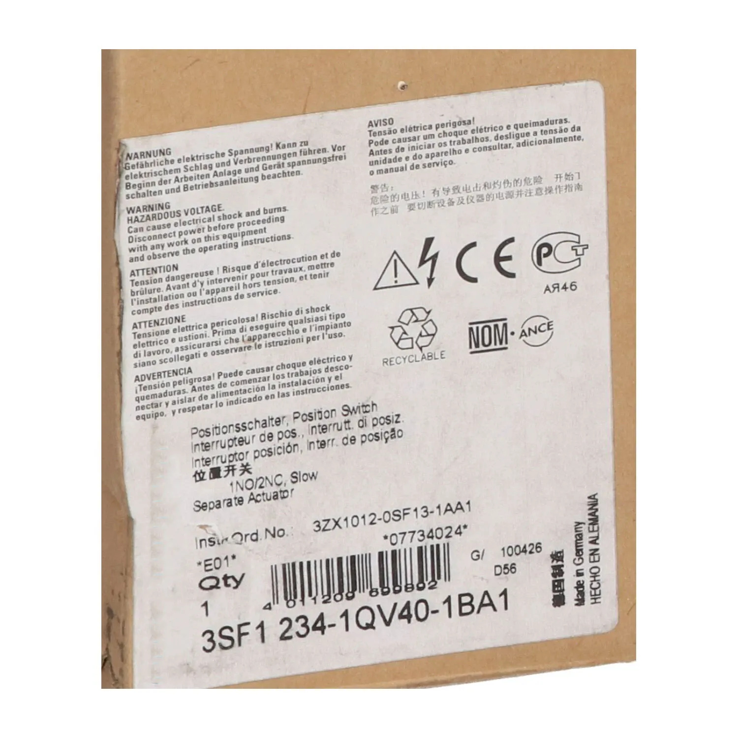3SF1234-1KC05-1BA1 3SF1234-1LC05-1BA1 3SF1234-1QV40-1BA1