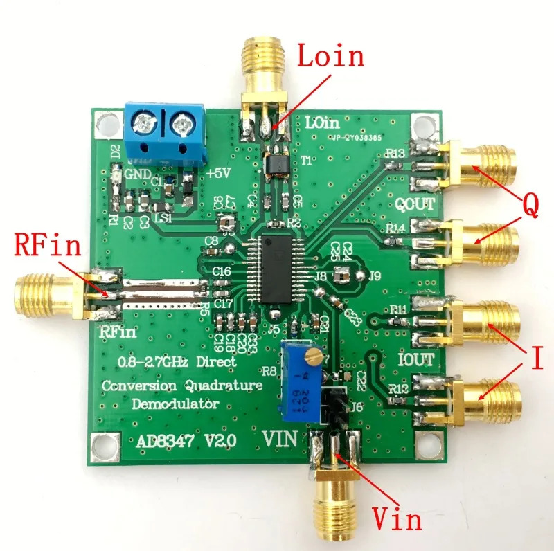 AD8347 다운 변환 광대역 직교 복조기 800MHz2 7GHz IQ RF