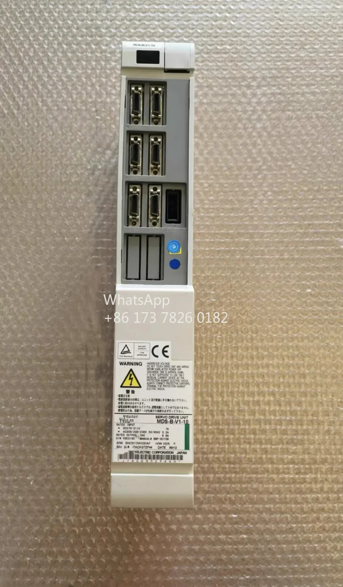 MDS-B-V1-10 초침 서보 드라이브 장치 MDS B V1 10은상태로 리퍼되었습니다.