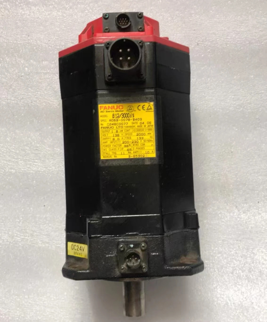 리퍼 서보모터 OK A06B-0078-B403