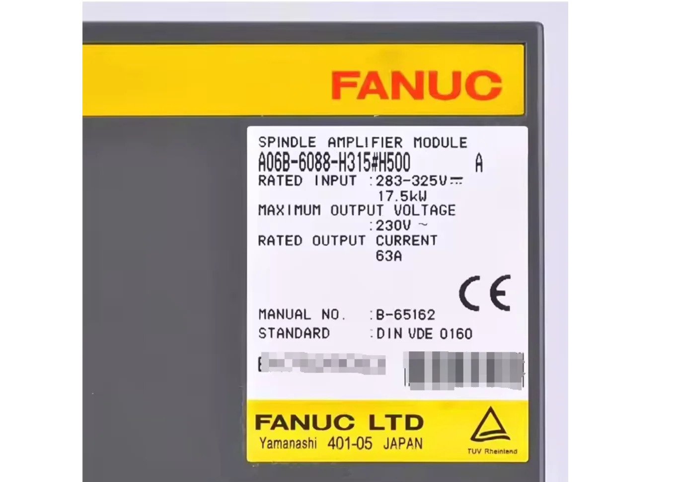 A06B-6088-H315 Fanuc 서보 드라이브 모듈 리퍼 OK A06B 6088 H315