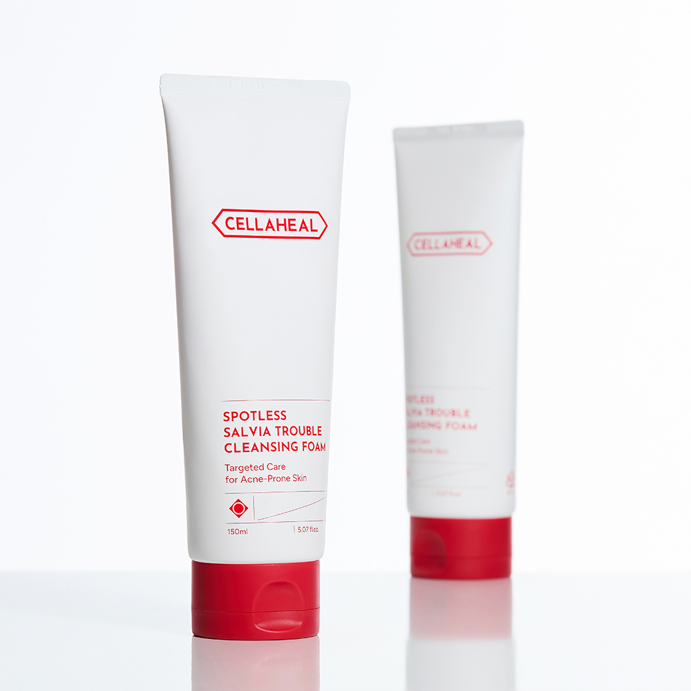 셀라힐 스팟리스 살비아 트러블 케어 클렌징폼 150ml 1개 약산성 민감성 피부 저자극 - 상세 이미지 4