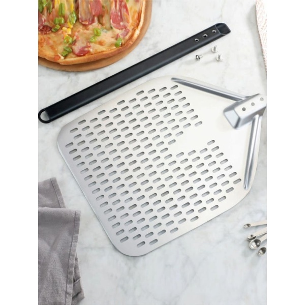 프리미엄 피자삽 금속 도구 케이크 피자 삽 패들 원형 메탈 7인치 40cm 7인치 원형 40cm - 상세 이미지 3