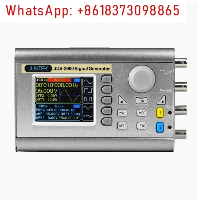 JDS2900 15MHz DDS 기능 임파형 신호 발생기 스윕 카운터 주파수 측정기 디지털 제어 듀얼 채널
