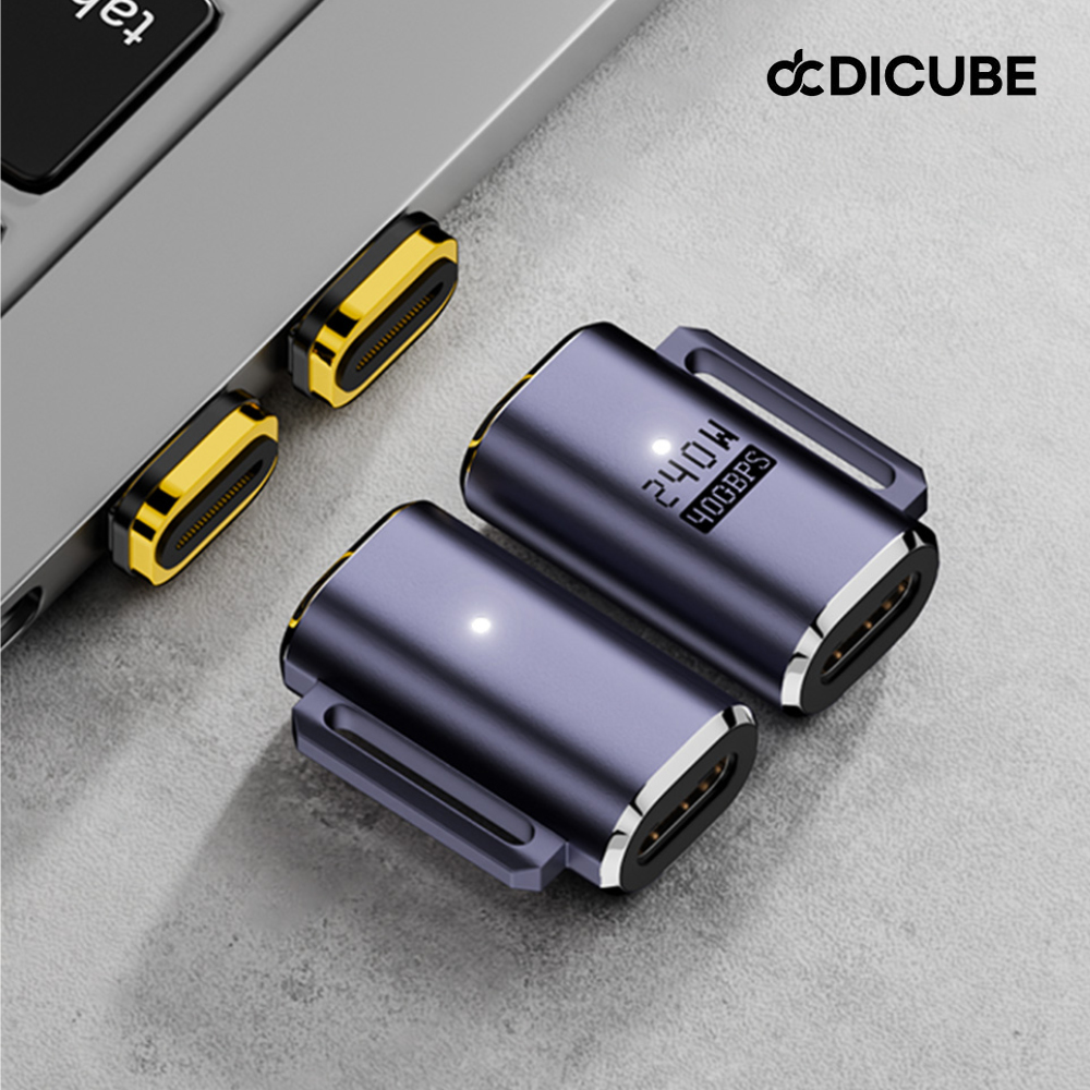 디큐브 USB C타입 OTG 젠더 변환 어댑터 8K 240W USB4 썬더볼트 호환 DAC 오디오 자석 충전 케이블 - 상세 이미지 5