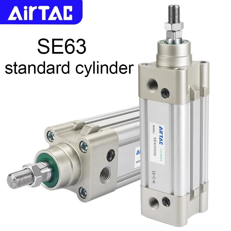 AIRTAC SE63 공압 표준 에어 실린더 스트로크 25 50 75 100 125 150 175 200 250 300 350 400 450 500 600 700 800 900