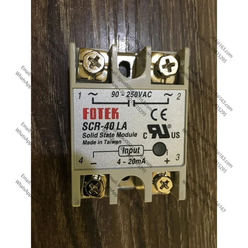 대만산 FOTEK 솔리드 스테이트 릴레이/사이리스터 모듈 SCR-40LA 90-250VAC 4-20MA