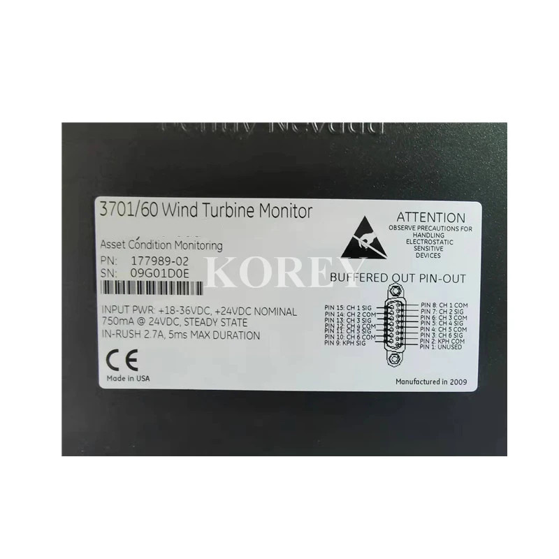 PLC 모듈 3701/60 177989-02 베이스 175794-01 포장