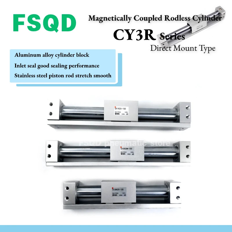 CY1RG6H CY1RG10H CY1RG15H CY1RG20H CY1RG25H-100 200 300 400 500 600 700 800 900 SMC 자기 커프 로드리스 실린더
