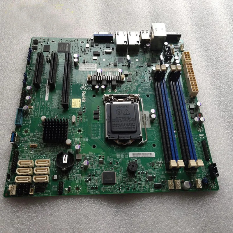 Supermicro 서버 micro 마더보드X10SLH-F LGA 1150 C226 지원 E3-1200 v3/v4 DDR3 PCI-E 3.0 6 SATA3.0 리퍼