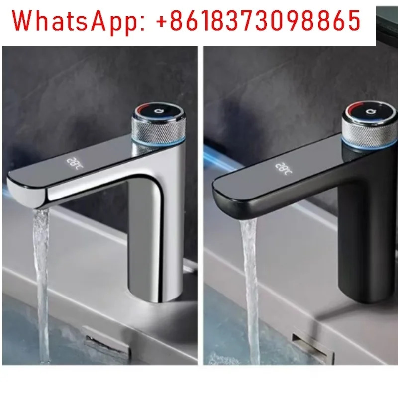 Robinet de ark chrom  affichage numrique LED 액세서리 salle bain 모듈 haut robinet