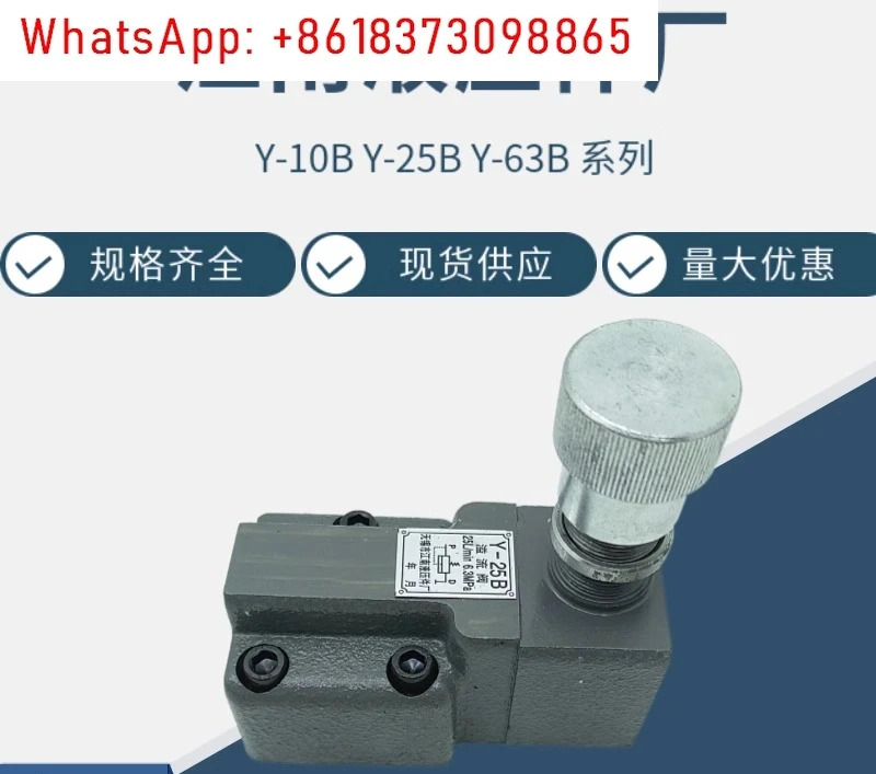 저압 릴리프 밸브 압력 조절기 Y-10B Y-25B Y-63B Y-10 Y-25 Y-63