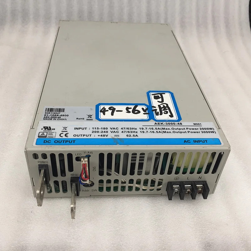 COTEK 고전력 스위칭 전원공급장치 AEK-3000-48 48V 62.5A 3000W 46-51V 조정 리퍼