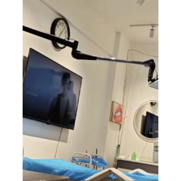 전문가용 고화질 링라이트 조명 시술 벽걸이 네일샵 미용 작은 암 360 2도 파이 288 크레인 암 숨겨진와이어포함 흰색 검정색 리모컨 스위치 - 상세 이미지 4