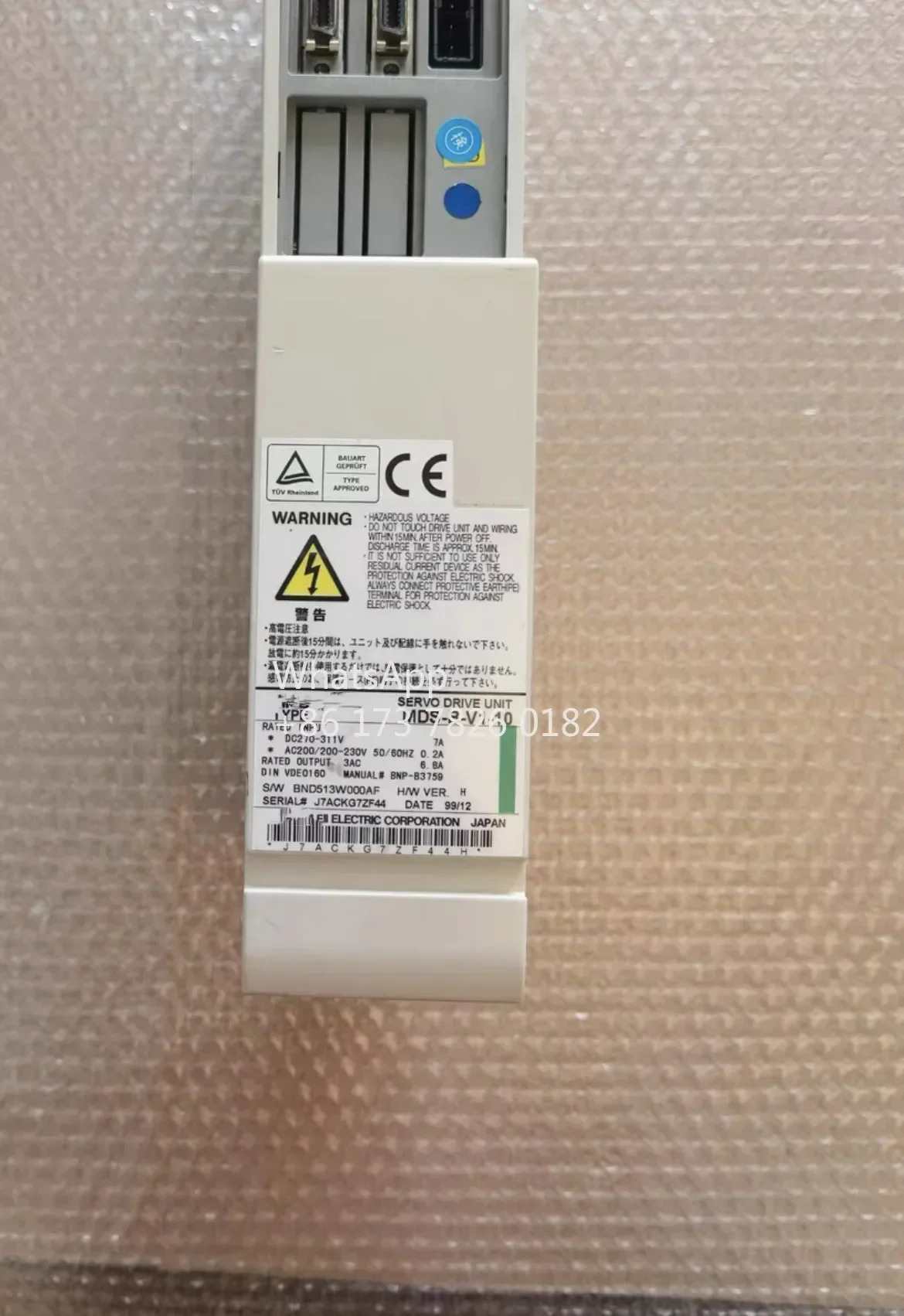 MDS-B-V1-10 초침 서보 드라이브 장치 MDS B V1 10은상태로 리퍼되었습니다.