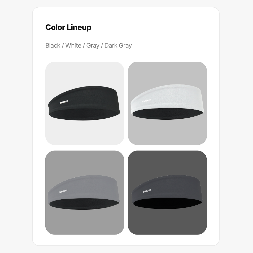 써머텍트 스포츠 헤어밴드 운동 러닝 축구 등산 땀흡수 쿨 테니스 헤드밴드 이미지 4