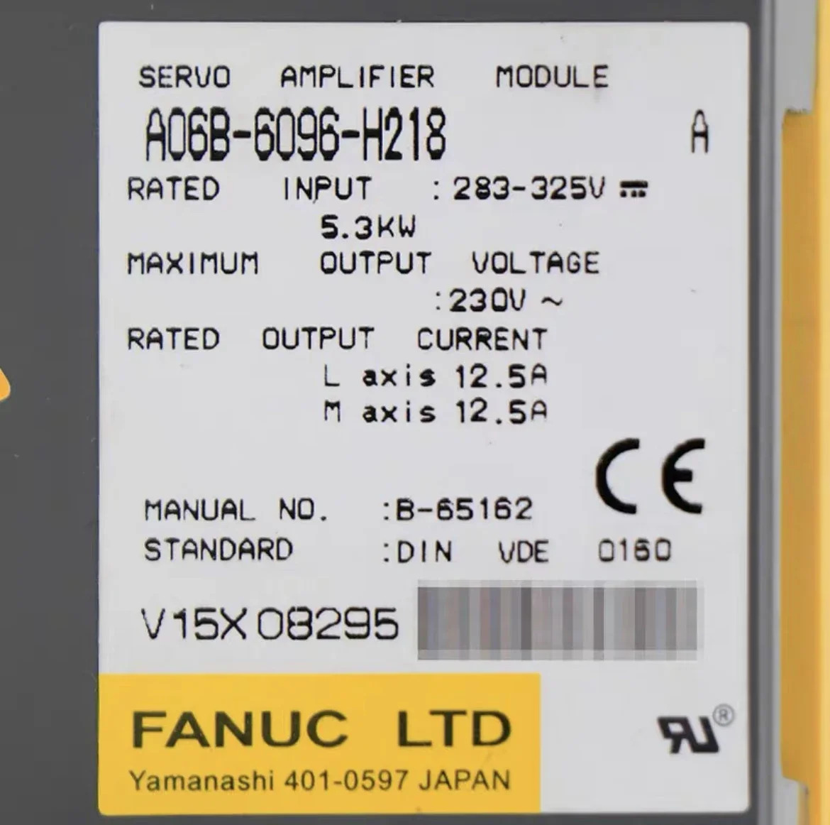 CNC 기계A06B-6096-H218 서보 드라이브