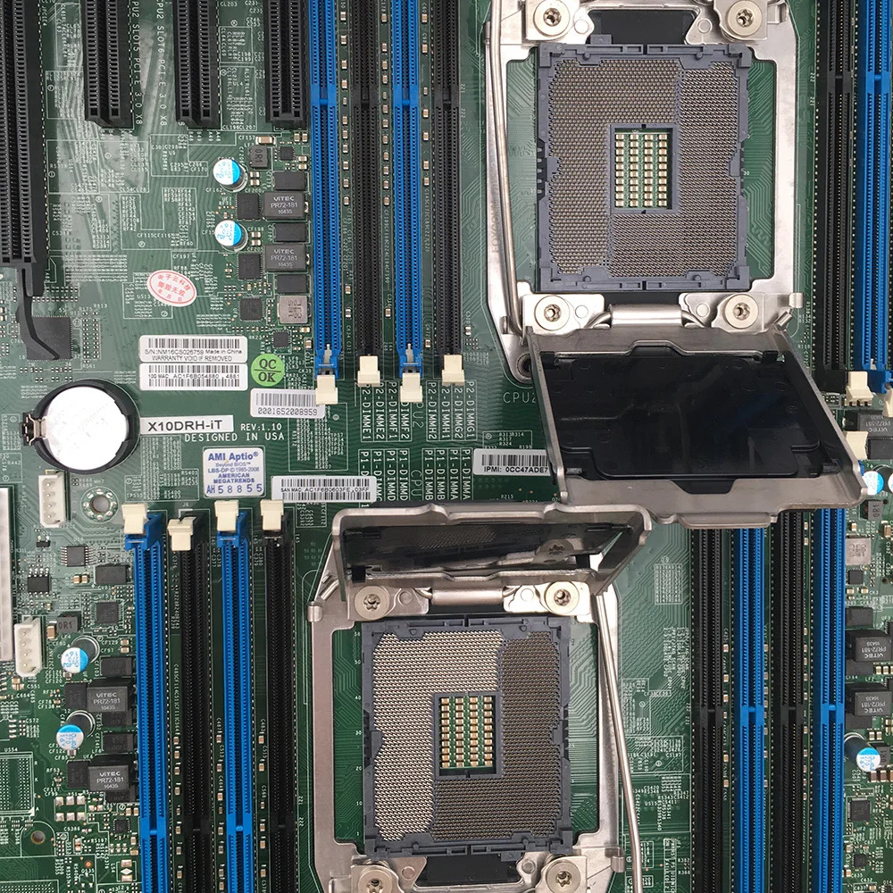 Supermicro 서버 마더보드 E5-2600 V4/V3 군 듀얼 포트 10GBase-T SATA36Gbps IPMI 2.0 LGA2011 DDR4X10DRH-iT