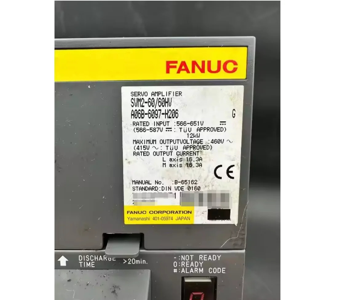 A06B-6097-H206 Fanuc 서보 드라이브 증폭기 모듈 리퍼 완료 A06B6097H206
