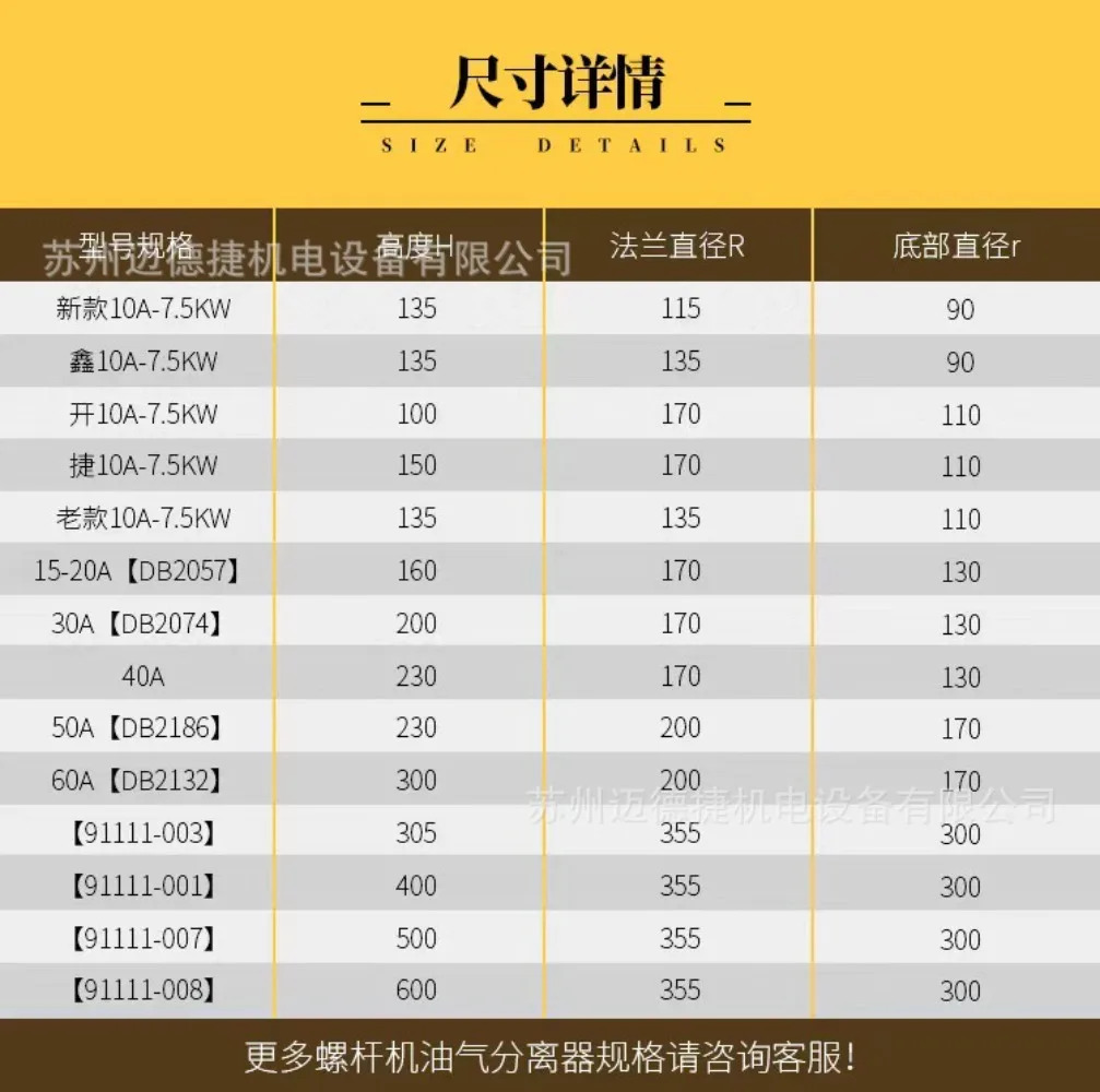 국내 에어 압축기 트리플 필터 나사 기계 액세서리 7.5-37kw
