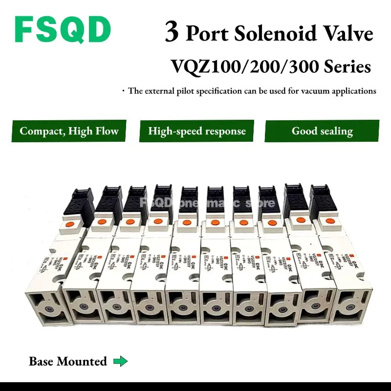 VQZ215 VQZ225 VQZ235 VQZ225Y-5L 5L1 5M 5MO1 5YZB1 5YZ1 5M1 5MO 3 포트 솔레노이드 밸브 VQZ VQZ200 공압 도구