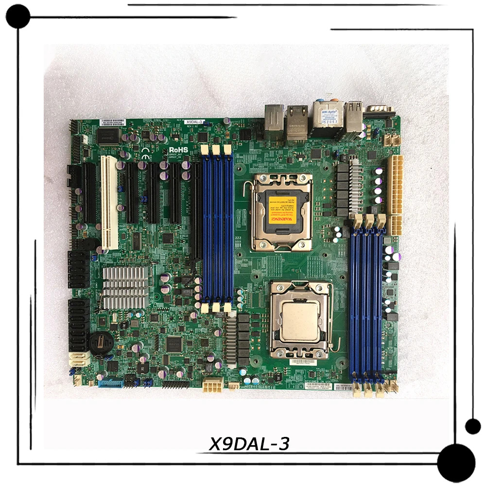 Supermicro 워크스테이션 마더보드X9DAL-3 LGA 1356 intel호환 C602 DDR3 Xeon 프로세서 E5-2400 v2 완전 리퍼