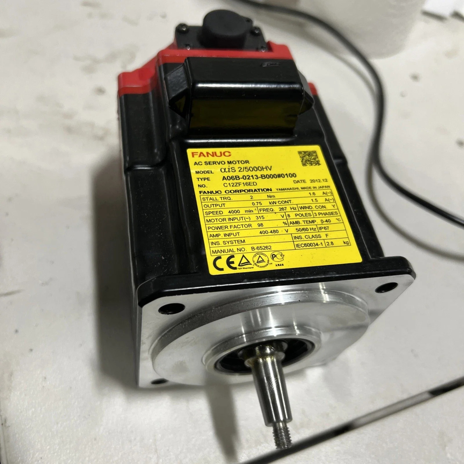 A06B-0213-B000 Fanuc 서보모터 리퍼 완료 A06B 0213 B000
