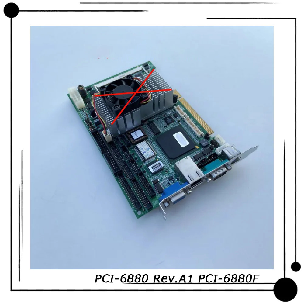 PCI-6880 Rev.A1 반길이 임베디드 보드 PCI-6880F 어드밴텍 산업제어 마더보드완전 리퍼