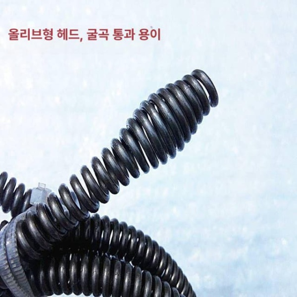 강력 스프링 철사 드릴 하수구 와이어 뚫기 막힘 이물질 뚫는 10mm 20m 연결 10mm 1m 연결 - 상세 이미지 3